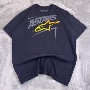 Alpinestars Graphic T-Shirt Mens XL Black Moto Racing Logo Tee
